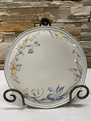 VILLEROY & BOCH RIVIERA Round Cake Plate 11 3/4” D Luxembourg Porcelain EUC • $34.95