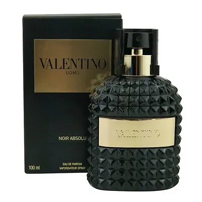 Valentino Uomo Noir Absolu Eau De Parfum 3.4oz~100mL Great Discontinued Perfume • £450.77