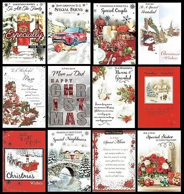 Christmas Cards Friends Relation ~ SOMETHING FOR EVERYONE T ONLY 99p Each Card • £0.99