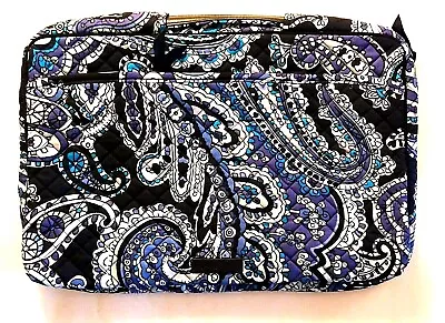 NWT Vera Bradley Iconic Laptop Organizer In Deep Night Paisley Padded Case Cover • $45