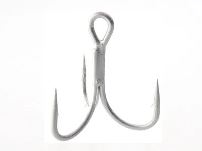 OWNER ST46TN Saltwater Treble Hooks/ Silver Chrome / Size #04 - #2/0 • £7.89