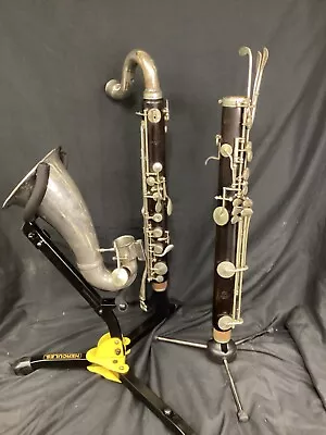 Vintage Roberte Paris Wood Bass Clarinet (For Parts Not Working) • $300