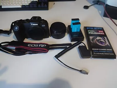Canon EOS RP Body + Adapter EF-EOS R Kit + Spare Batteries SD Card And More • £650