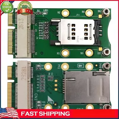 Mini PCI-E Adapter With SIM Card Slot For 3G/4G WWAN LTE WLAN CDMA GPS Card • $12.53