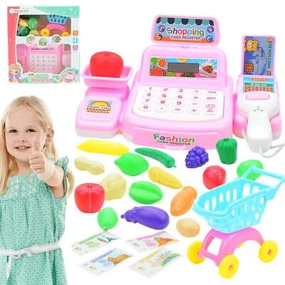 £15.58 • Buy Supermarket Till Kids Cash Register Toy Gift Set Child Girl Shop Role Play 