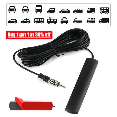 Powerfull Universal Car Hidden Amplified Antenna AM/FM Radio Ariel 12V Electroni • £4.40