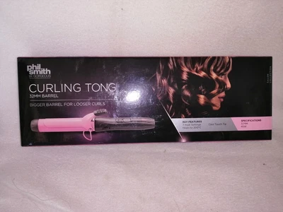 £17.90 • Buy Phil Smith Curling Tong 7 Heat Settings Cool Touch Tip Large Looser Curls 32MM 
