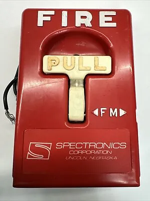 Vintage Rare Fire Alarm Pull Station Spectronics  Non-Coded 244M S821 1975 • $76.99