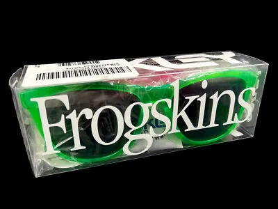 Oakley Frogskins Anti-Freeze Green Sunglasses Black Iridium Lenses 24-205 - NOS • $300.99