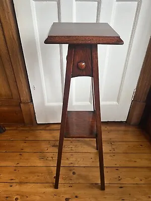 Elegant Arts And Crafts/Art Nouveau Mahogany Jardiniere Stand C.1900 • £125