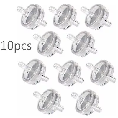 10 PCS 1/4  Clear Inline Fuel Gas Filter 298090 For Briggs & Stratton 75 Micron • $8.35