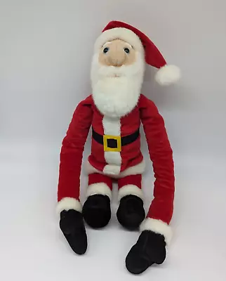 Vtg K&M International Santa Clause Plush Hanging Stuffed Animal Christmas 1999 • $14.99