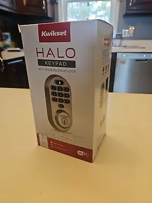 Kwikset 99380-001 Halo Wi-Fi Smart Electronic Keypad Deadbolt - Satin Nickel • $78