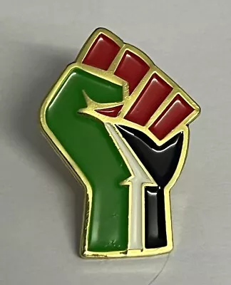 Palestine Flag Colour Fist Metal Badge • £2.49