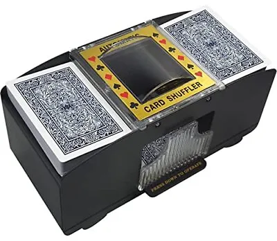 Card Shuffler Machine 1-2 Deck Automatic For Playing Card-Battery Operated Elect • $17.30
