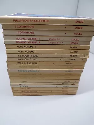 Thru The Bible Commentary Series  J. Vernon McGee Lot Of 20 Books Incomplete Set • $39.99