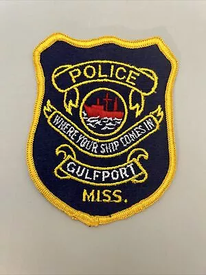 Gulfport Mississippi Police Patch • $2.99