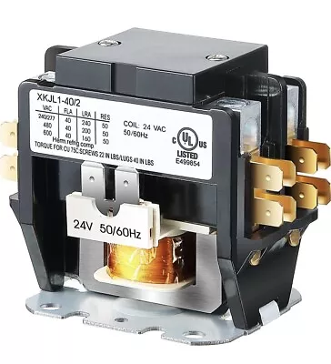 Carrier HVAC Motor Contactor 24VAC 40 Amp Coil 2 Pole Replacement Relays With • $18.99