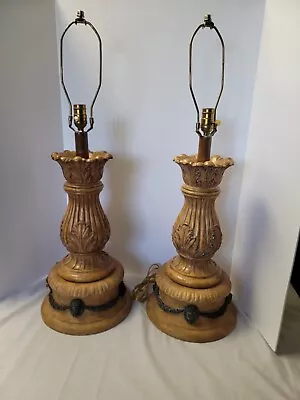 Pair Maitland Smith Italian Tuscany Style Large Table Lamps • $799.99