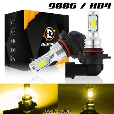 2x 9006 HB4 3000K Yellow 100W High Power 3030 LED Fog Lights Driving Bulb DRL • $11.98