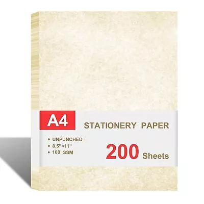 2 PackParchment Paper For Certificates - Stationary Paper For Resumes Diploma... • $33.07