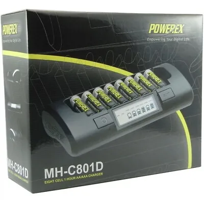 Maha PowerEx MH-C801D Battery Charger NiMH NiCd AA AAA Professional Fast Charger • $34.95