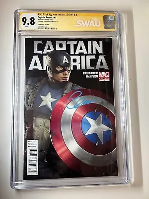 Captain America 1 CGC 9.8 SS Signed Chris Evans Movie Photo Cover SWAU • £1286.04