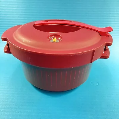 Tupperware Microwave Pressure Cooker With Lid 3 Qt. 3 L. 7643A-2 7643 Burgandy • $49.90