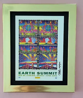 Peter Max | Vintage Print Signed |  Mounted In A New 10x8in Frame | Buy It Now! • $99