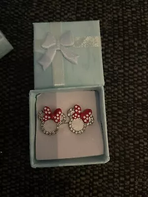 Disney's Minnie Mouse With Cubic Zirconia Gems With Gift Box • £7