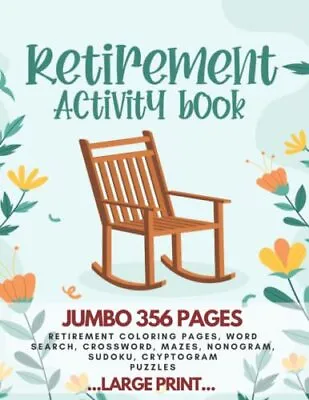 £13.37 • Buy Retirement Gifts For Women  Retirement Activity Book | Coloring Pages  Word S...