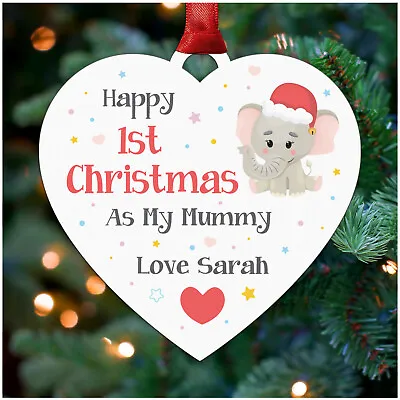 1st First Christmas As Mummy Daddy Nanny Ornament Decoration Babys 1st Christmas • £6.99