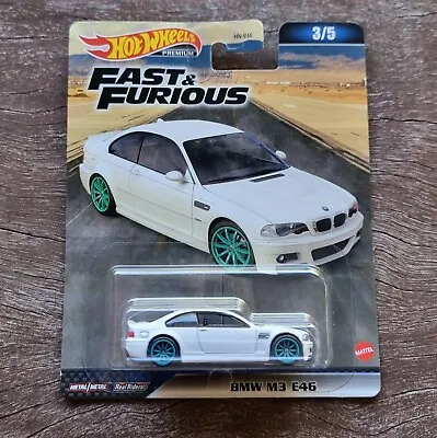 Hot Wheels  2023 Premium  Fast And Furious BMW M3 E46 White 3/5 Sealed N Sweet! • $12.95