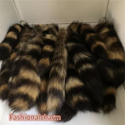 2pcs/Lots- 16 -18  Real Fox Fur Tail Keychain Costume Cosplay Toys Bag Pendant • $7.80