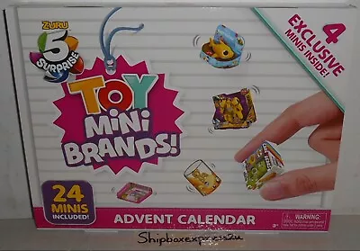 5 Surprise Toy Mini Brands 24 Day Advent Calendar 2022  Zuru • $24.99