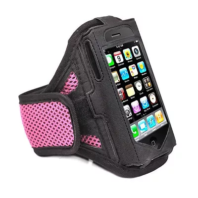 IPhone 4 4S PINK Strong ArmBand Case Cover For SPORTS GYM BIKE JOGGING RUNNING • £1.75