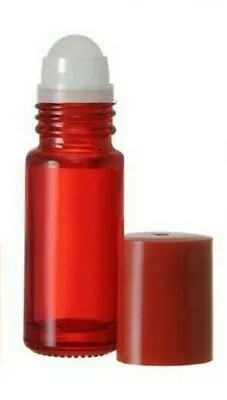 Red 30 Ml Roller Bottles 1oz Extra Large Perfume Oil Deodorant Roller 3/6/12 PK • $9.75
