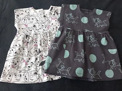 TWO Baby Girl Short Sleeved Dress In Size 0-3 Months  • £3