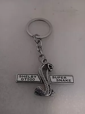 Mustang Cobra Super Snake Shelby GT500 Key Chain Ring Keychain 5.0 • $12.99