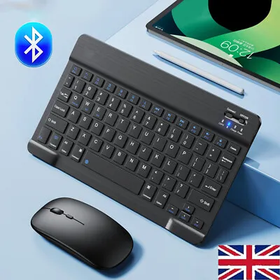 Wireless Bluetooth Keyboard For IMac IPad IPhone Android Tablet Desktop Laptop • £11.99
