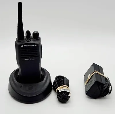 Motorola Radius CP200 Two-way UHF Radio  GOO W/Accessories Model: AAH50RDC9AA1AN • $85