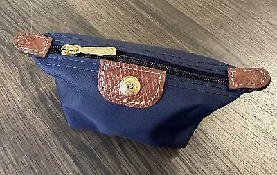 Longchamp Nylon Coin Change Purse Navy • $44