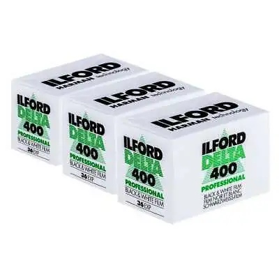 £31.99 • Buy Ilford Delta 400 Professional 35MM Film - 36 Exposures, Black & White Pack Of 3
