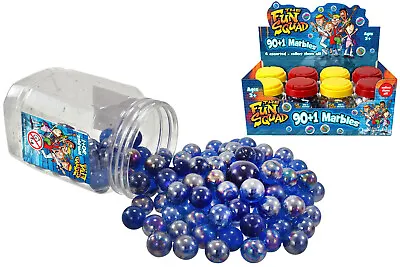 Kandytoys  90 + 1 Marbles In Pvc Jar - Ty5896 Vintage Tradition Play Roll Game • £21.27