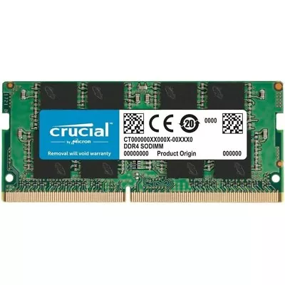 Crucial 8GB (1x8GB) DDR4 SODIMM 3200MHz CL22 1.2V Notebook Laptop Memory RAM • $43.21