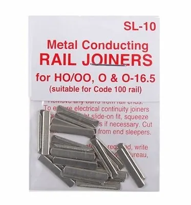 PECO SL-10 (2 Packs) 48 X Fishplates (Track Joiners) Code 100 Track 00 Gauge AM2 • £8.99