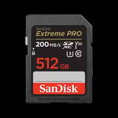 SanDisk 512 GB Extreme PRO® SDHC™ And SDXC™ UHS-I Card - SDSDXXD-512G-GN4IN • $79.99
