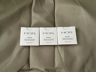 3x Mor BODY SOAP - 16g - NEW BOXED Gardenia Extract Avocado Oil Wash • $9.65