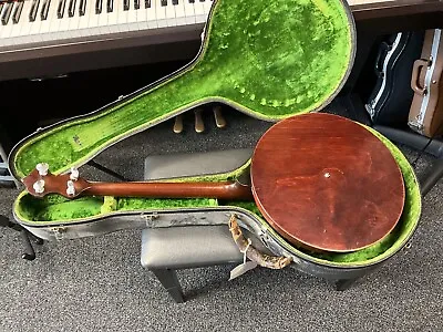 Banjo Vega Style F Circa 1920s Made In USA With Rare Resonator Back With Case • $2000