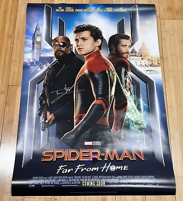 Spider-Man: Far From Home Poster Signed By Tom Holland With COA Mysterio Mr Fury • £227.97